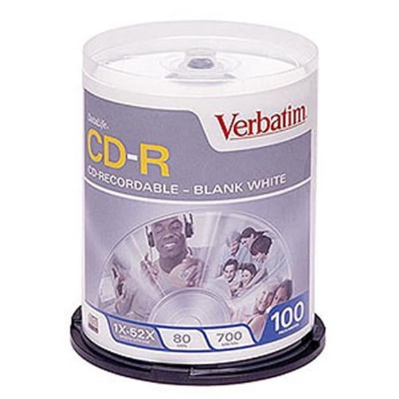 Verbatim CD-R 80min 700mb 52x 100pk Spindle