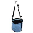 thumbnail image 1 of Bolsa de alimentación para caballos, diseño a prueba de derrames, bolsa de alimentación para nariz de malla con correa ajustable para alimentar suplemento de polvo de grano azul, 1 of 12