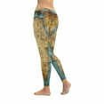 thumbnail image 2 of SUNENAT Vintage African Map World Map Women's Capri Leggings Stretchy Skinny Yoga Pants XXXL, 2 of 4