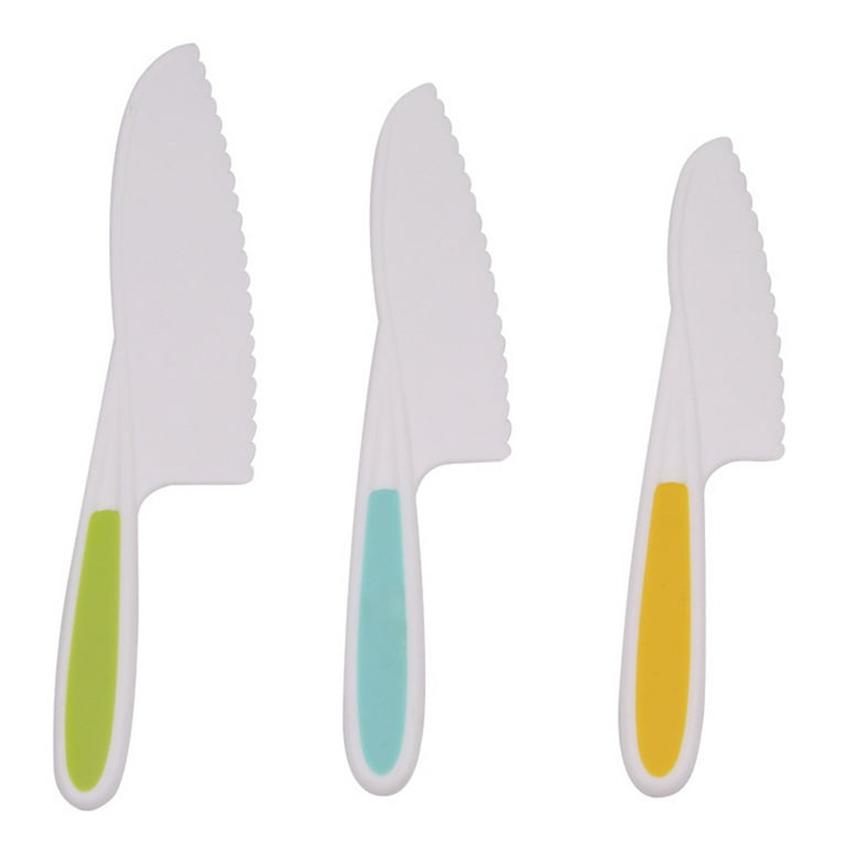 3-piece Children's Plastic Fruit Knife Durable Affordable Birthday