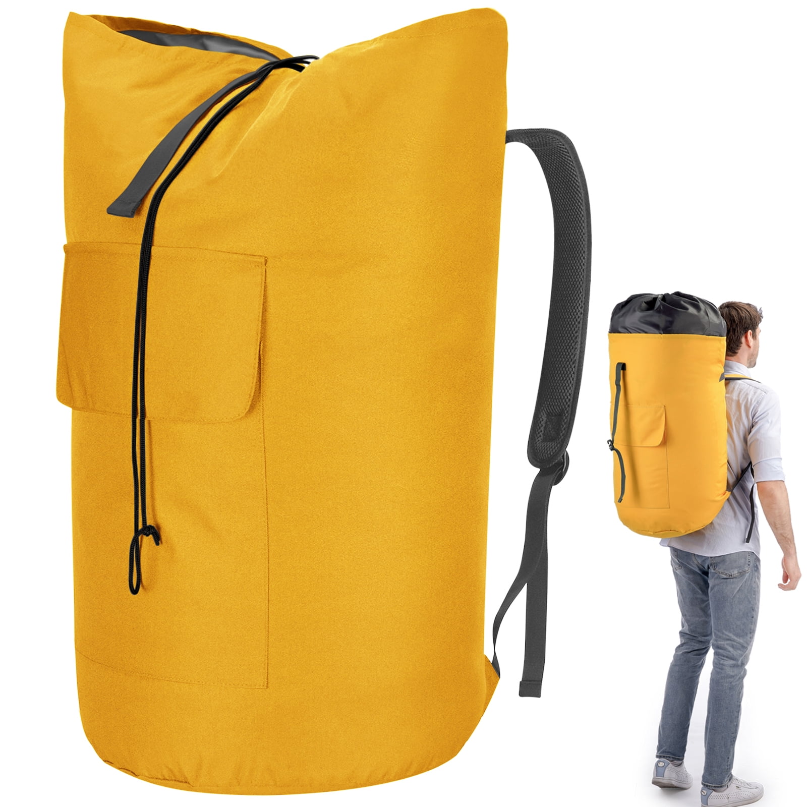 OUDXVEE Laundry Bag Backpack with Padded Strap Extra Large 115L 