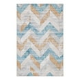 thumbnail image 3 of Unique Loom Leipzig Collection Area Rug - Goethe (5' 1" x 8' Rectangle Blue/Ivory), 3 of 7