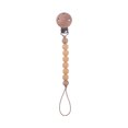 thumbnail image 1 of Productos para bebés, pinza para chupete de madera de haya para apaciguar al bebé, cuentas de silicona, pegamento para dientes molares, juguete, cadena anticaída, 1 of 6