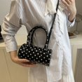 thumbnail image 5 of Hsqqdc Polka Dot Cylindrical Handbag Retro PU Leather Cross Body Bag for Daily Work and Travel, 5 of 7