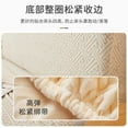 thumbnail image 3 of Nvzi-c 1 piece simple solid color plush fabric elastic soft bag headboard backrest cushion dust cover all inclusive headboard protective cover 1.8m long (dark green), 3 of 4