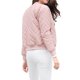 thumbnail image 3 of Chaqueta bomber acolchada con cremallera Allegra K para mujer con bolsillos Rosa L, 3 of 5
