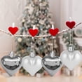 thumbnail image 6 of 24PCS Christmas Decoration Heart Shape Hanging Ornaments for Valentine's Day Wedding Christmas Tree Party Supplies, 6 of 13