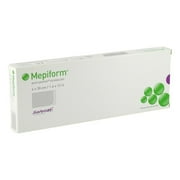 Molnlycke Mepiform Silicone Sheeting for Scar Reduction, 1.5 in. x 12 in. (4 x 30 cm) (Pack of 3)