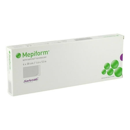 Molnlycke Mepiform Silicone Sheeting for Scar Reduction, 1.5 in. x 12 in. (4 x 30 cm) (Pack of 3)
