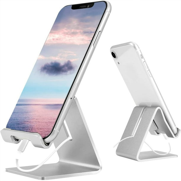 SKONYON Desk Cell Phone Stand Holder Aluminum Phone Dock Cradle