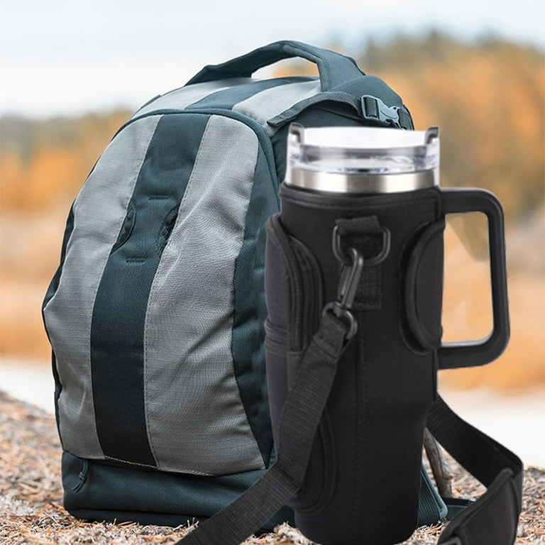 Water Bottle Holder Backpack With Phone Pocket Water Bottle