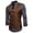 Coffee, variant on Xysaqa Men's Double Breasted Suit Vests, Slim Fit Formal Dress Waistcoat Pocket Casual Business Suit Vest Tuxedo M-XXL