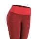 thumbnail image 5 of Leggings para mujer sin transparencias, de cintura alta, con control de abdomen, para yoga, entrenamiento, correr XL rojo, 5 of 9