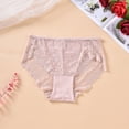 thumbnail image 3 of AHTJRT Underwear Panties for Women Plus Size Lace Bikini Underwear High Waist Stretch Soft Breathable Comfortable Daily Wear Briefs, 3 of 6