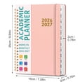 thumbnail image 2 of calendar planner 2026-2027, Weekly And Monthly Calendar Planner, A5 Spiral Daily Planner, Portable Schedule Book For Classroom, Office And Daily Task Management (Gray), 2 of 5