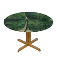 thumbnail image 3 of Orinice Four Leaf Clover Music Notes Round Table Cover Stain Resistant Washable Indoor Outdoor Tablecloth Kitchen Dining Wedding Parties 100% Polyester Fiber 38-42, 3 of 8