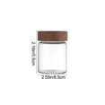 thumbnail image 4 of Sentmoon Seasoning Containers Spice Jar Kitchen Storage Sealed Borosilicate Heatproof Glass Jar with Maple Wood Coffee Grain Tea Container, 4 of 9
