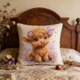 thumbnail image 6 of Throw Pillow Cover 18x18 Inch Cute Patterns Print Soft Breathable Hidden Zipper Decorative for Sofa Living Room by MPOISVA, 6 of 7
