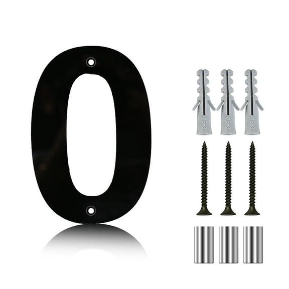 Coolmade 5 Inch Acrylic Floating House Number,Metal Modern House Numbers 911 Visibility Signage