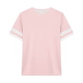 thumbnail image 3 of Girls Striped Long Sleeve Tee Soft Casual Blend Comfort Fit Top For Everyday Play School Wear Short Sleeve Shirt for Girls Tees Kids Tshirts Clothes Summer Tops T-Shirt, 3 of 3