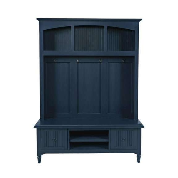 Jofran Westport Modern Farmhouse Hall Tree with Storage Bench