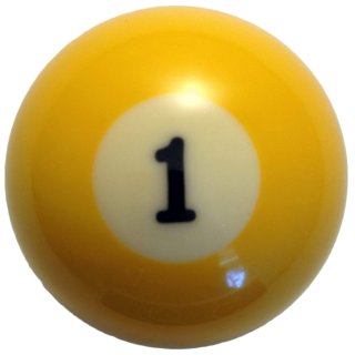 Generations Gameroom 1-1/2 Mini Pool Ball Individual Replacement - #8 Ball