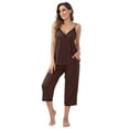thumbnail image 3 of Beautyin Vêtements de Nuit pour Femmes Pyjama Sans Manches 2 Pièces, 3 of 7