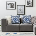 thumbnail image 2 of nygtbtfer Set of 2, Ethnic Carpet Pattern Design Decorative Throw Pillows for Sofa White, 2 of 7