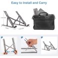 thumbnail image 3 of Laptop Stand, Adjustable Portable Laptop Holder,Aluminum Alloy Desktop Mount Compatible with 10-15.6 Inch MacBook PC-Notebook Tablet Thinkpad, 3 of 7