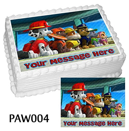 walmart birthday cakes paw patrol