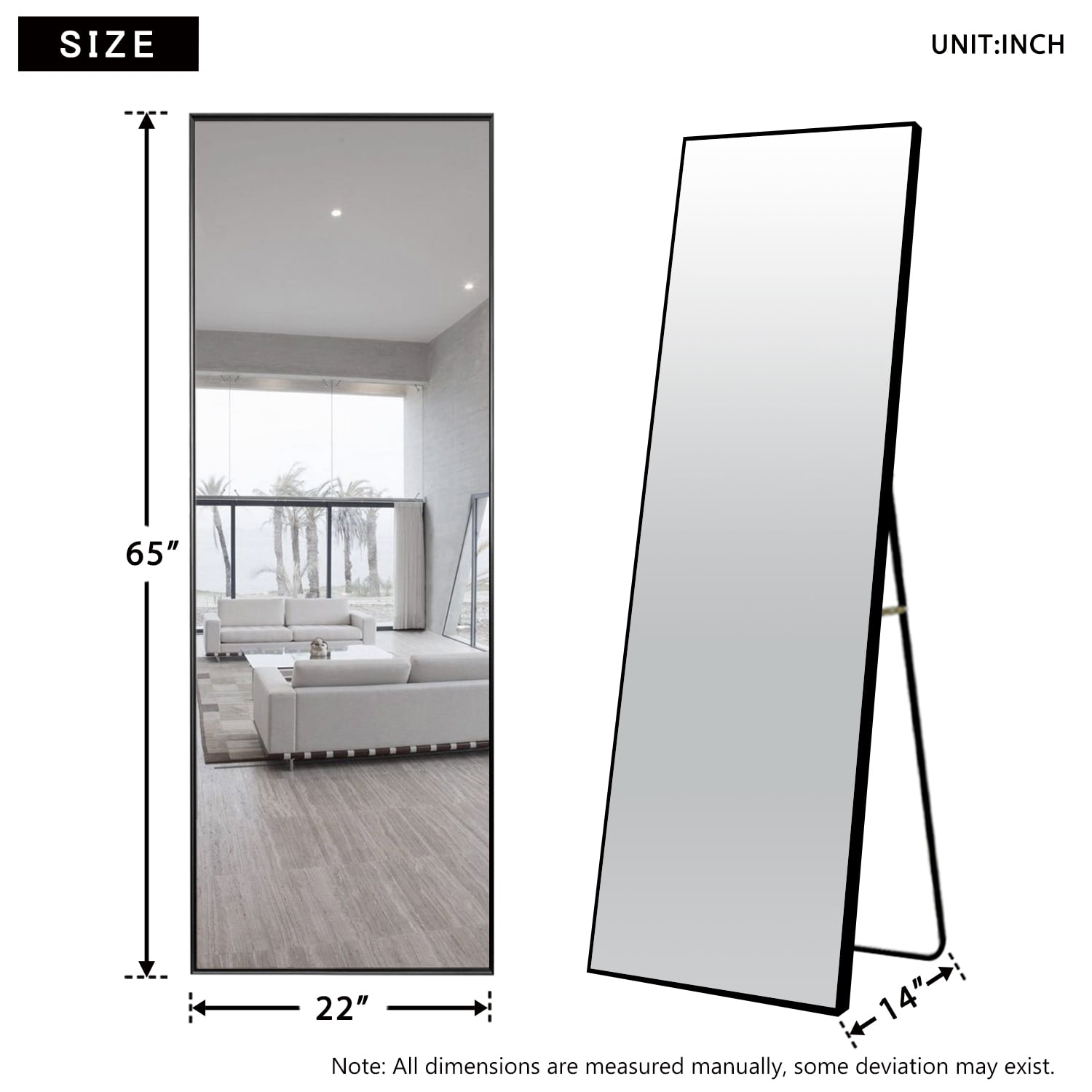 Neutype Full Length Mirrornull