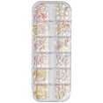 thumbnail image 1 of 1 Box Nail Art Kit Stunning Aurora Rhinestone Create Stylish Nail Looks Flat Bottom Manicure Art Accessories, 1 of 10