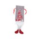 thumbnail image 2 of Bewildely Funda de botella de vino con cordón, manga de encaje roja para hombre mayor sin rostro de Navidad con pierna colgante, de Kits de decoración para fiestas Gris, 2 of 6