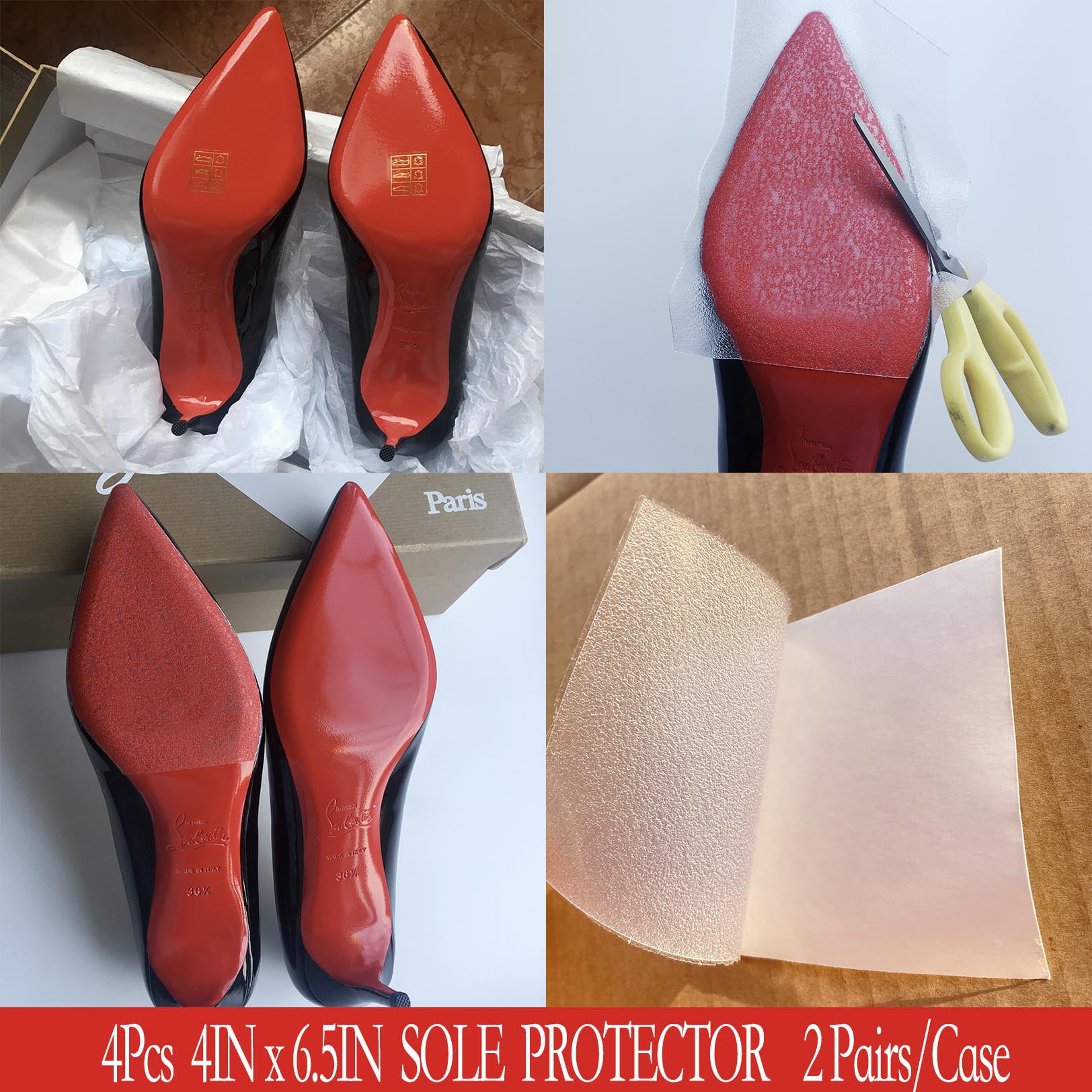  Sole Protector, Red Bottom Protectors, Heel Protectors, Shoe  Grips, Shoe Sole Protector, Sole Sticker, Sneaker Sole Protector : Health &  Household