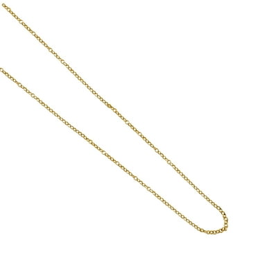 Cable Chain Necklace Sterling Silver Italian 1.3mm Gold Plated Nickel ...