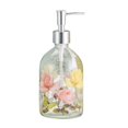 thumbnail image 1 of Botella dispensadora de jabón de vidrio con bomba, dispensador de jabón de manos líquido recargable para baño, cocina, dispensador de jabón de 17 oz, 1 of 5