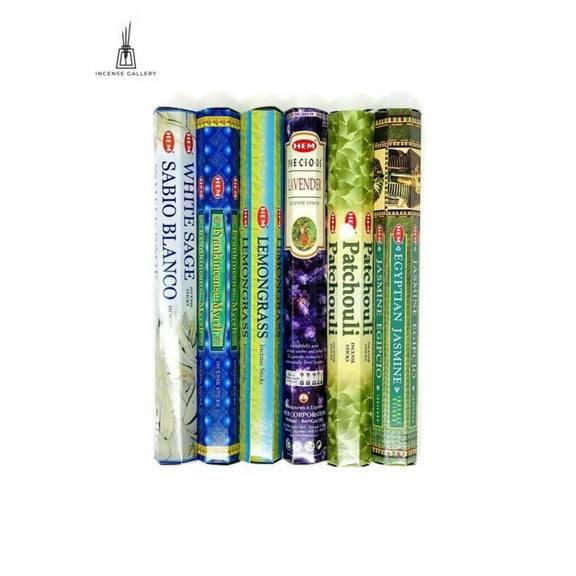 HEM Assorted Best Sellers Incense Stick | 6 Packs | 120 Sticks