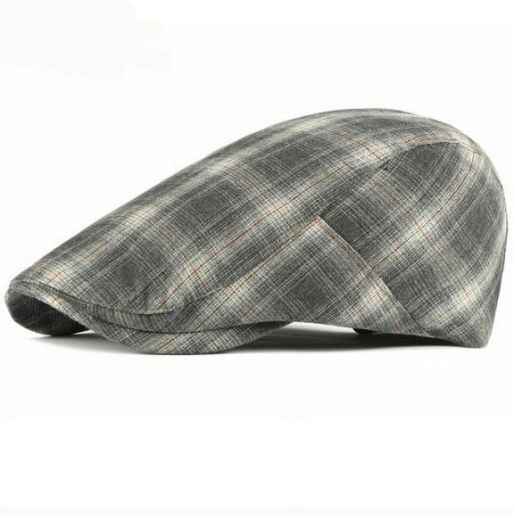 SikaFu Beret Cap Spring Summer Men Women Hat Vintage Plaid Artist Painter Hat Adjustable Ivy Gastby Newsboy Flat Cap Men Berets