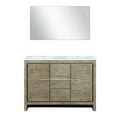 thumbnail image 2 of 48" W X 20" D Rustic Vanity For Bathroom - Cultured Marble Top, 43" Mirror, And Abundant Storage With Soft Close Cabinetry Close, Ample Space, 2 of 4