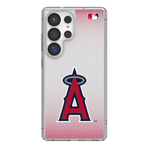Los Angeles Angels Linen Logo Galaxy Clear Case