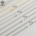 thumbnail image 4 of Rinntin 925 Sterling Silver Italian Handmade 1.2mm Chopin Chain Necklace for Women Fashion Simple Basic Neck Chain Jewelry SC53, 4 of 6