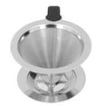 thumbnail image 3 of Double Mesh Coffee Filter,Drip Coffee Filter Double Paperless Coffee Filter Stainless Steel Cone Filter Exceptional Reliability, 3 of 8