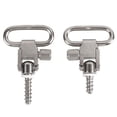 thumbnail image 3 of Paquete de 2 correas de hombro de 1 pulgada con hebilla de anillo, kit de pernos de montaje giratorio plateado Likrtyny Para estrenar, 3 of 5