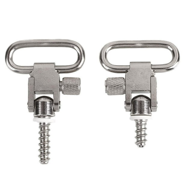 Soporte 1 Pulgada Anillos Correa Metal Acero Alta Resistencia Un Par Anillos Correa Roscados Plata 4