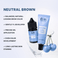 thumbnail image 2 of ELAN Brow Gel Tint Kit Neutral Brown with 1% Developer | Professional Eyebrow Dye Kit | Natural Brown Brow Color | Soft Long-Lasting Tint with Gentle Skin Stain Effect | Hydrating Gel Formula, 2 of 5