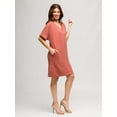 thumbnail image 4 of Womens V-Neck T-Shirt Dress, 4 of 8