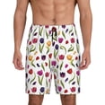 thumbnail image 3 of Lsque Tulips Flowers Mens Sleep Pajama Shorts,Short Pajama Pants, Cotton Ultra-Soft Knit-Medium, 3 of 9
