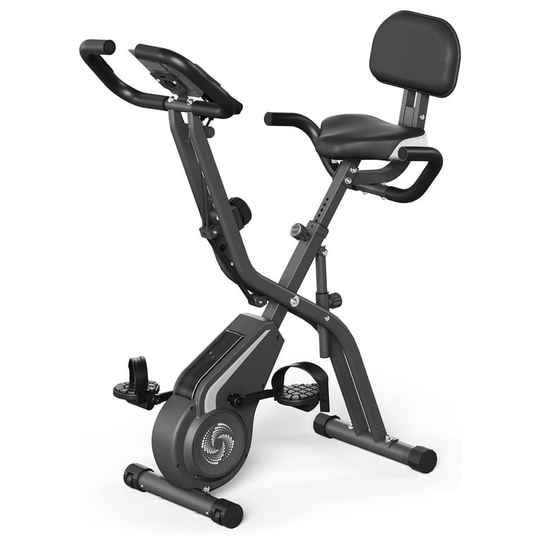 Folding Exercise Bike,10-Level Magnetic Quiet Resistance, 330LBS