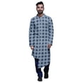 thumbnail image 1 of Atasi Party Wear Kurta Set For Men Mandarin Collar Ethnic Printed Kurta Pajama, 1 of 2