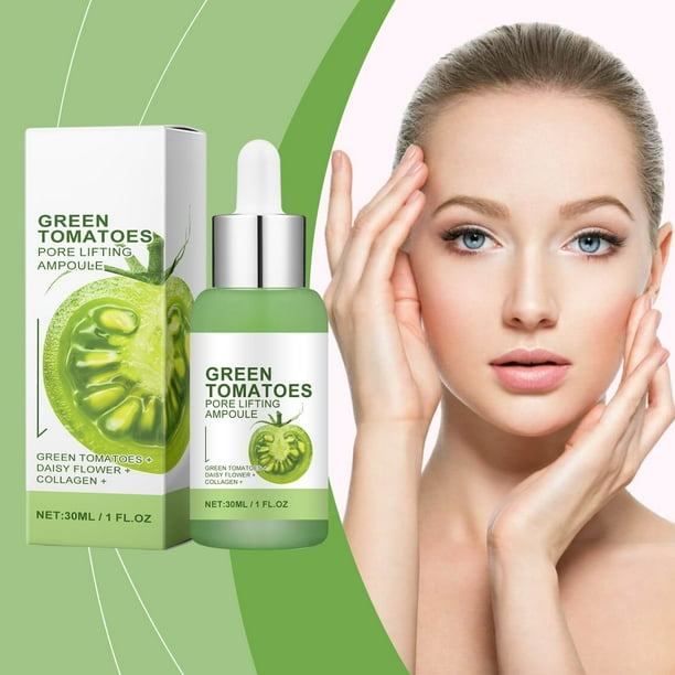 Fiudx Suero de Tomate Verde, Elixir Hidratante de Tomate, Crema Gel Control de Grasa, Cuidado Rejuvenecedor de La Piel, Equilibrio de Hidratación Diario, Todo Tipo de Piel, Formato de 30 Ml